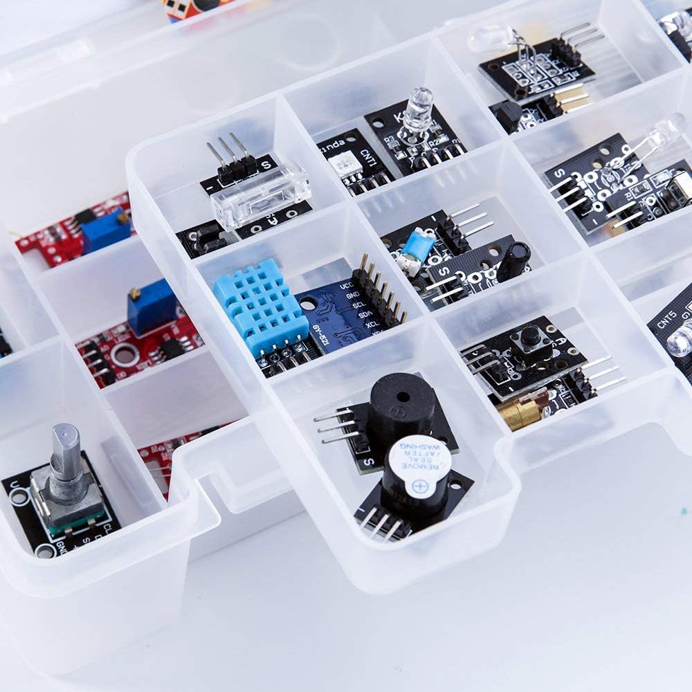 ◣ anode.labs | 37-in-1 Sensor Modules Kit with Compatible with Arduino UNO R3 MEGA Nano Raspberry pi 4